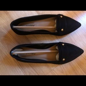 Jane Flats Size 7 1/2w Color Black